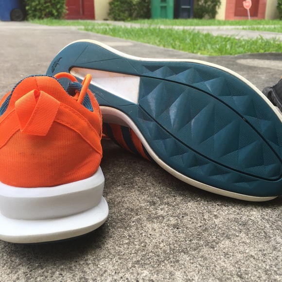 Addis’s Orange and Teal Athletic Sneakers - Picture 6 of 6